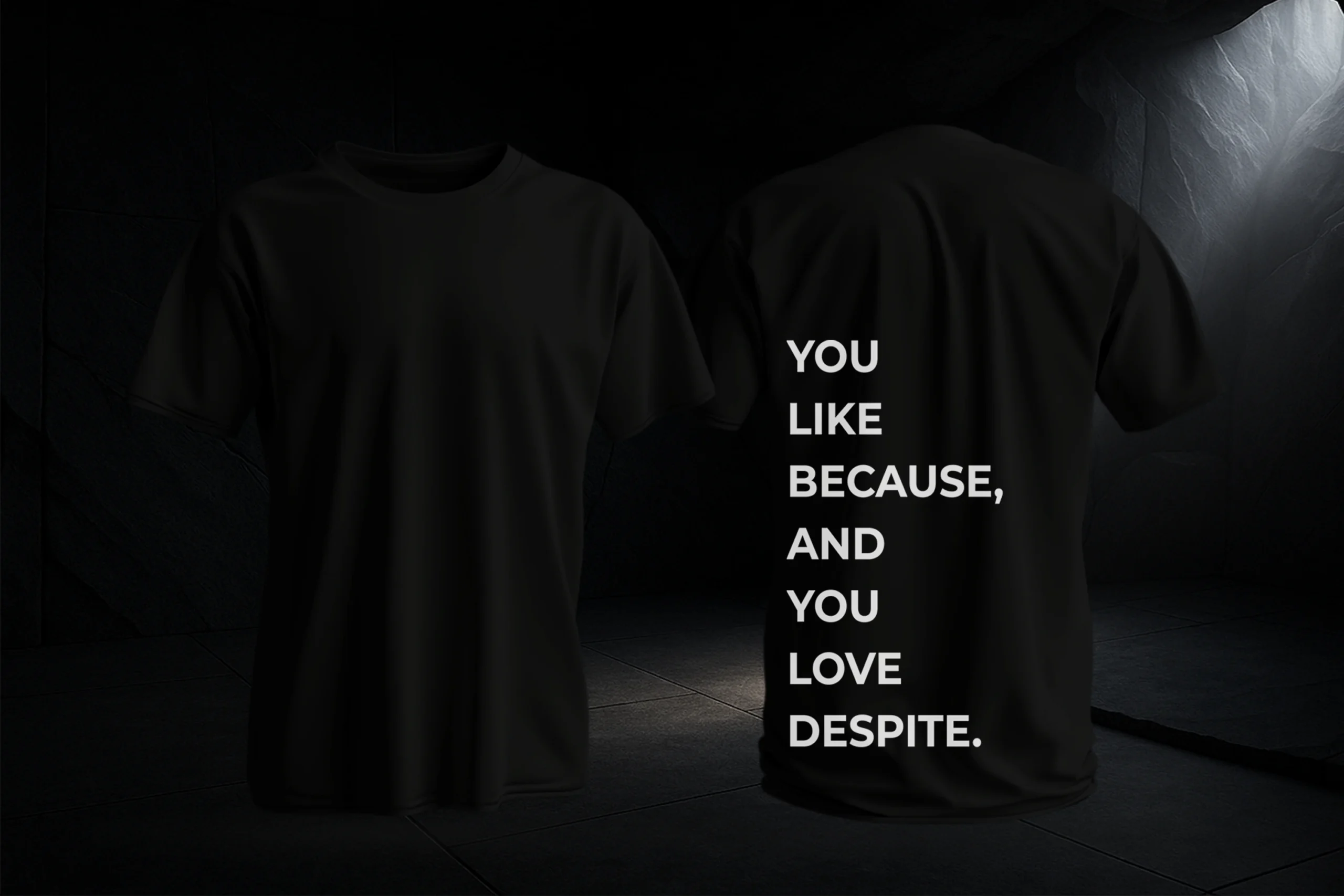 Despite T-shirt