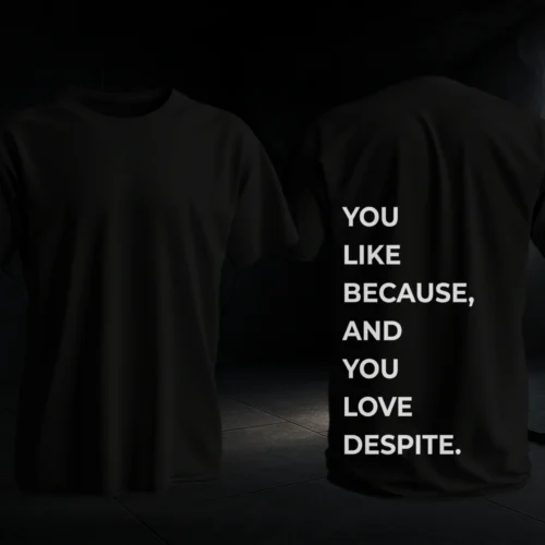 Despite T-shirt