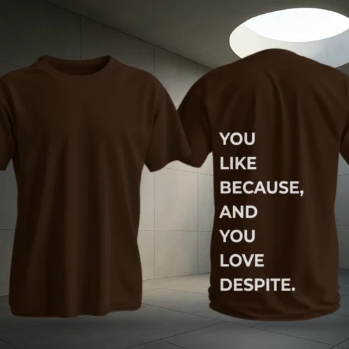 Despite T-shirt